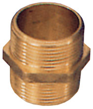 Allpa Messing Verbindungsnippel, 3/4"