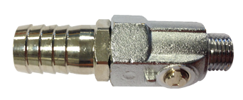 Allpa Messing-Verchromter Mini-Kugelhahn Mit Tülle 17mm, 1/4", Innen- & Außengewinde