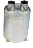 Allpa Niro Wassersammler, Vertikal, Schlauchanschluß Ø50mm, H=200mm, Ø160mm