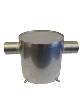 Allpa Niro Wassersammler, Vertikal, Schlauchanschluß Ø75mm, H=300mm, Ø300mm