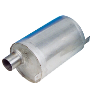 Allpa Niro Wassersammler, Horizontal, Schlauchanschluß Ø45mm, L=230mm, Ø160mm