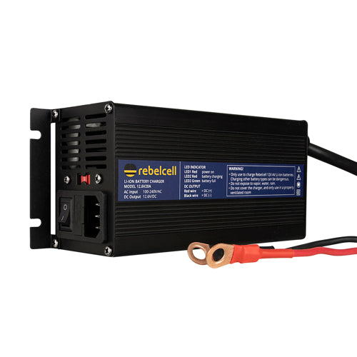 Rebelcell Ladegerät 12,6V 20A Li-Ion (12V50+AV Akku)