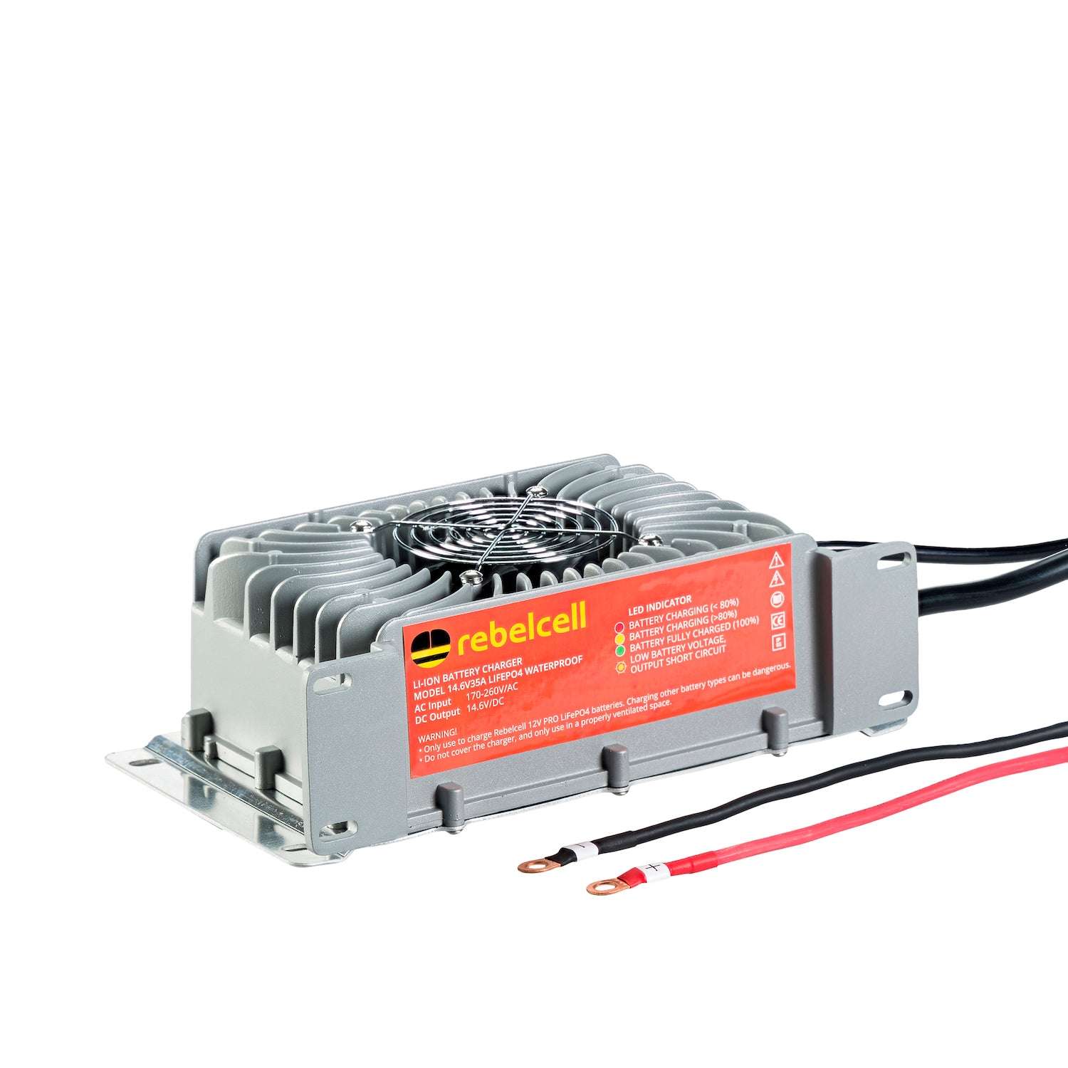 Rebelcell Ladegerät wasserdicht 14,6V35A LifePo4 (für 12V80 Pro)