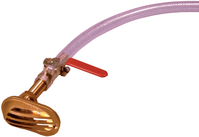 Allpa Wasserlöffelsatz Für Ø19mm Schlauch (Wasserlöffel, Kugelhahn, Schlauchtülle & 1m Schlauch Mit Klammern)