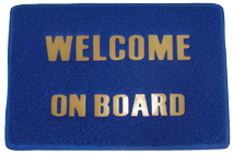 Allpa Fussmatte 'Welcome On Board, Abm. 600x350mm, Pvc