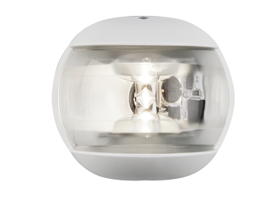 Allpa Positionslaterne Weiß Toplicht 225°, Led 12-24v, Weißes Kunststoffgehäuse