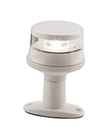 Allpa Toplaterne 360°, Weiß, Led 12-24v, Weißes Kunststoffgehäuse