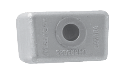 Allpa Zinkanode Omc/Johnson/Evinrude, Block V4/V6 (Oem 393023)