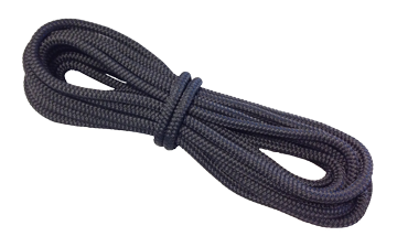 Allpa Festmacher Geflochten Handgearbeitet T16 + Spleiß 12mm, Schwarz, L=10m