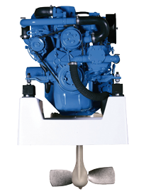 Solé Schiffsdiesel Mini 29 (Ersetzt Volvo Md 7a/11c & 17c) Mit Anbausatz Für Volvo Saildrive 110 S
