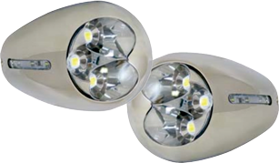 Allpa Aufbau Niro 316 High Power Led Rumpflicht, 12v/3.5w, 105x62x34mm (2st.)