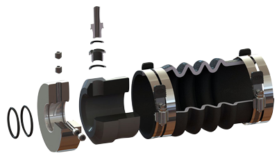 Allpa Pss Gleitringabdichtung, Für Propellerwelle Ø35mm, Stevenrohr 2" (Ø50,8mm), L=6-1/2" (Ø165mm)