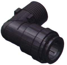 Seatech Quick-Connect Knie-Stück, Ø15mm X 1/2" Npt, Außengewinde
