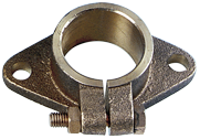 Allpa Bronzener Montageflansch Für Stevenrohr Ø40mm (Für Welle Ø25mm)