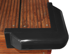 Allpa Stegfender Groß, 90°, 60x500mm, Schwarz