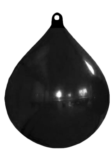Allpa Solid Head Boje, Ø650, L=880mm, Schwarz Mit Schwarzem Kopf (Größe 4)