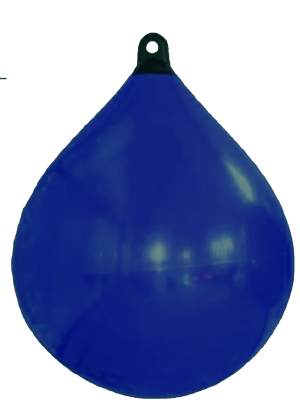 Allpa Solid Head Boje, Ø350, L=480mm, Dunkelblau Mit Schwarzem Kopf (Größe 1)