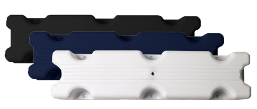 Allpa Blockfender, 1000x120x70mm, 1,8kg, Weiß (Größe 2)