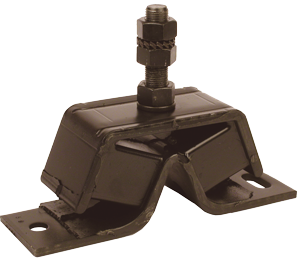 Allpa Flexibles Motorlager, 50° Shore, Stift M16, Abm. 205x60x75mm, Max. 50kg
