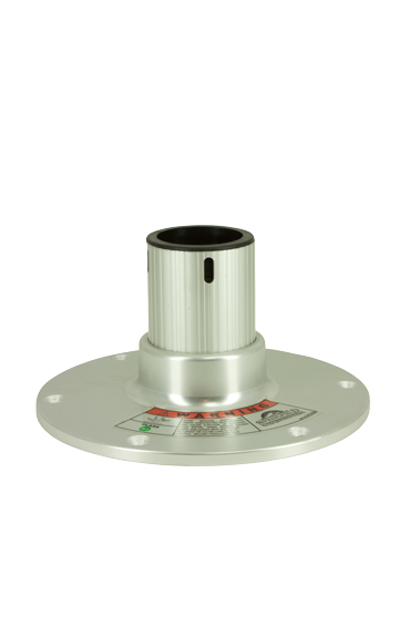 Allpa Regatta Stuhlbein 4,5"; H=114mm; 360° Drehbar Mit Sperre, Fußplatte Ø229mm