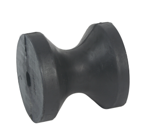 Allpa Bugrolle, 76xø76mm, Bohrung 12mm (Gegossenem Gummi)