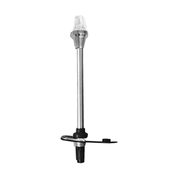 Allpa Rundumstrahlendes Weißes Toplicht, Abnehmbar, 12v/10w, 360°, Schwarzes Gehäuse, Klare Linse, H=545mm