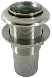 Allpa Niro Borddurchlass Für Auspuff Mit Niro Klappe, Ø76mm