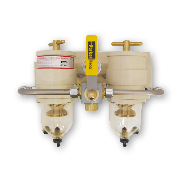 Racor Heavy Duty 'Turbine' Doppelt, Umschaltbarer Dieselfilter Mit Wasserseparator, Modell 75/1000fgx