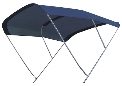 Allpa Sonnen-Top Modell 'Biminox', Blau, 245x245x145cm, Niro Streben