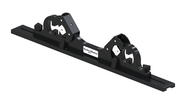 Hurley Chocks (Paar) Schwarz, Passend Für Vorinstalliertes Badeplattform-Schienensystem (Hardware Für Schienen Enthalten)