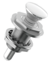 Allpa Niro Druckschnapper Für Aufwärts Scharnierende Deckel, A=9,5, B=56,5mm, C=28mm, D=13mm