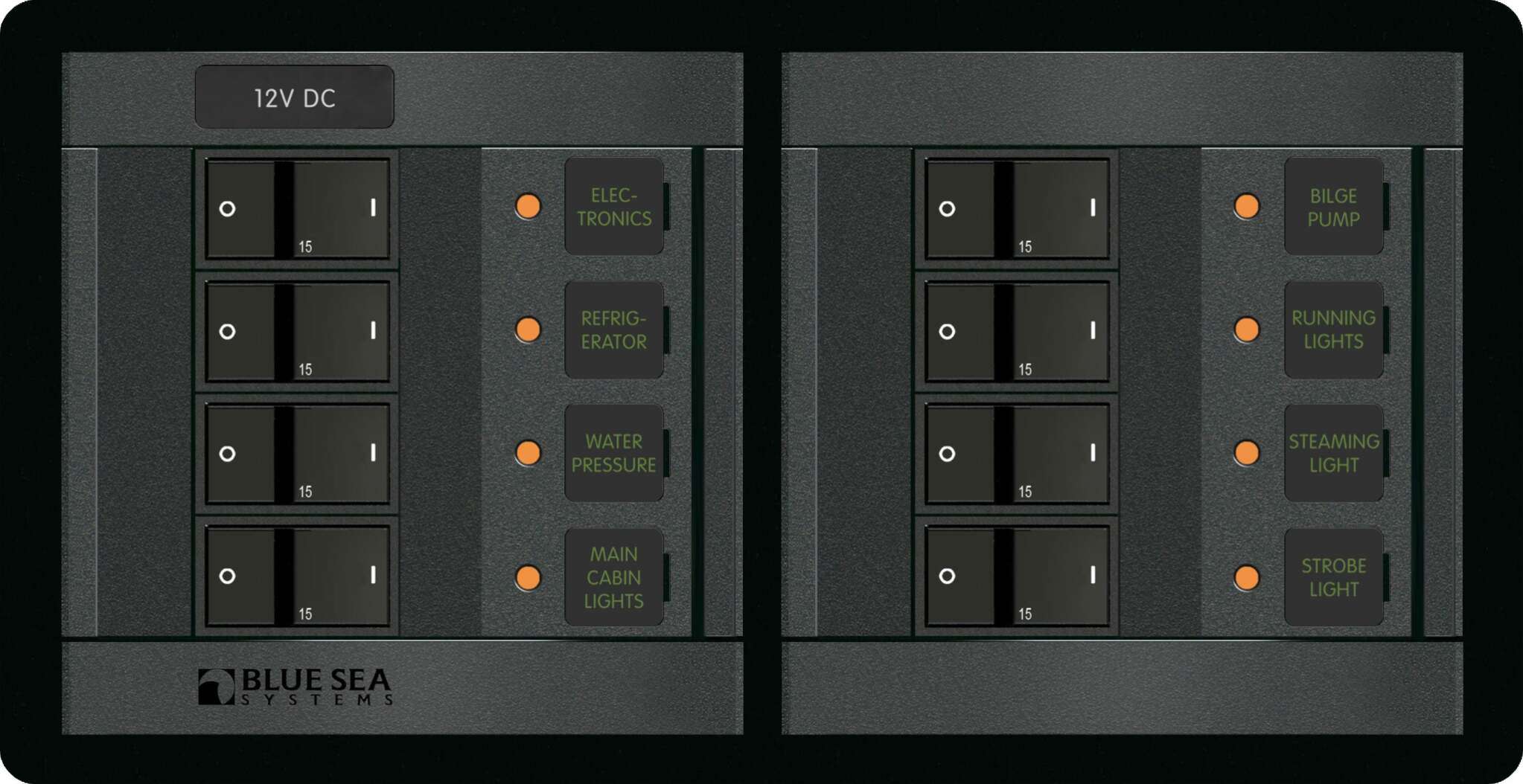 Panel 360 12VDC 8pos FR H