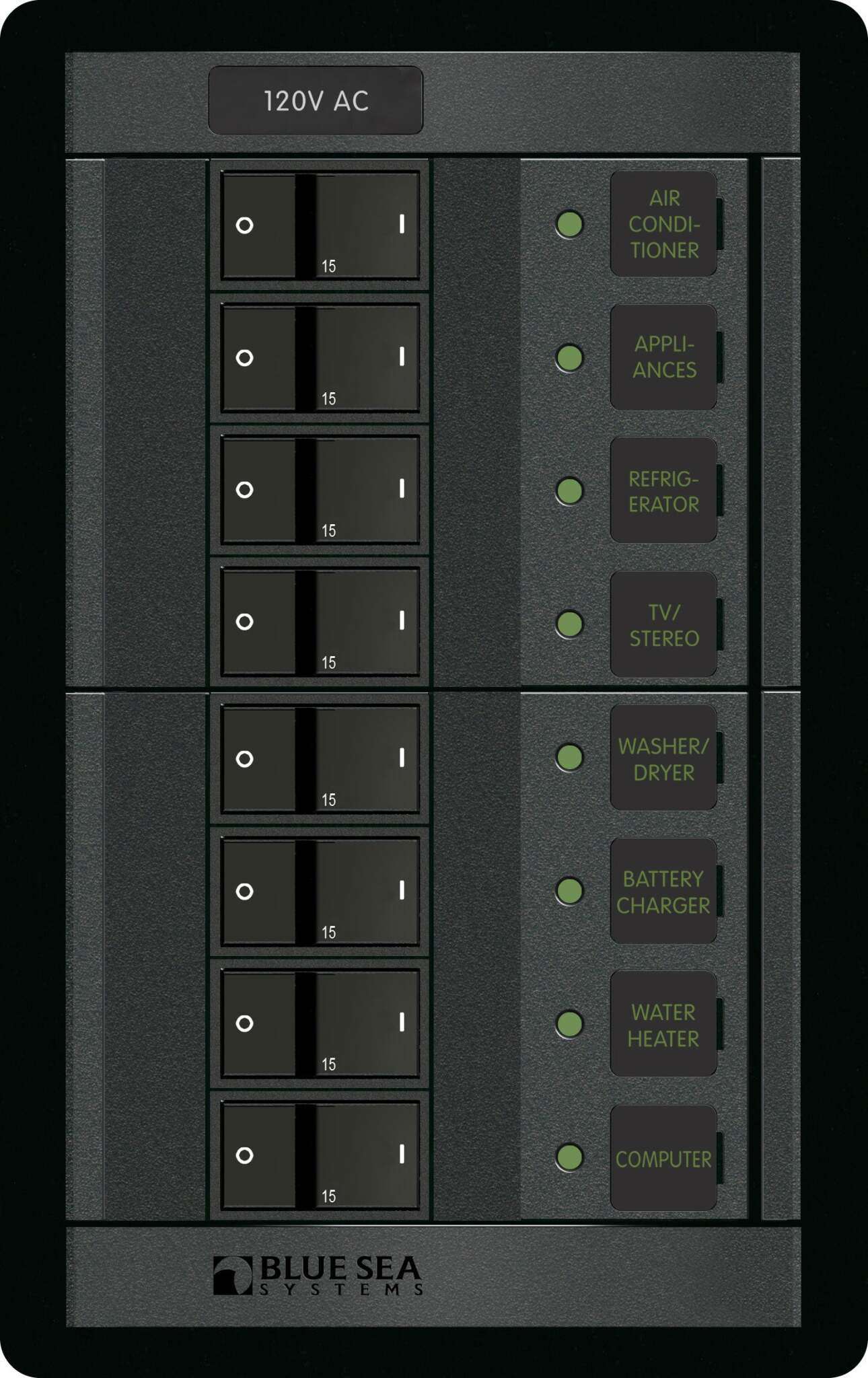 Panel 360 120VAC 8pos RR