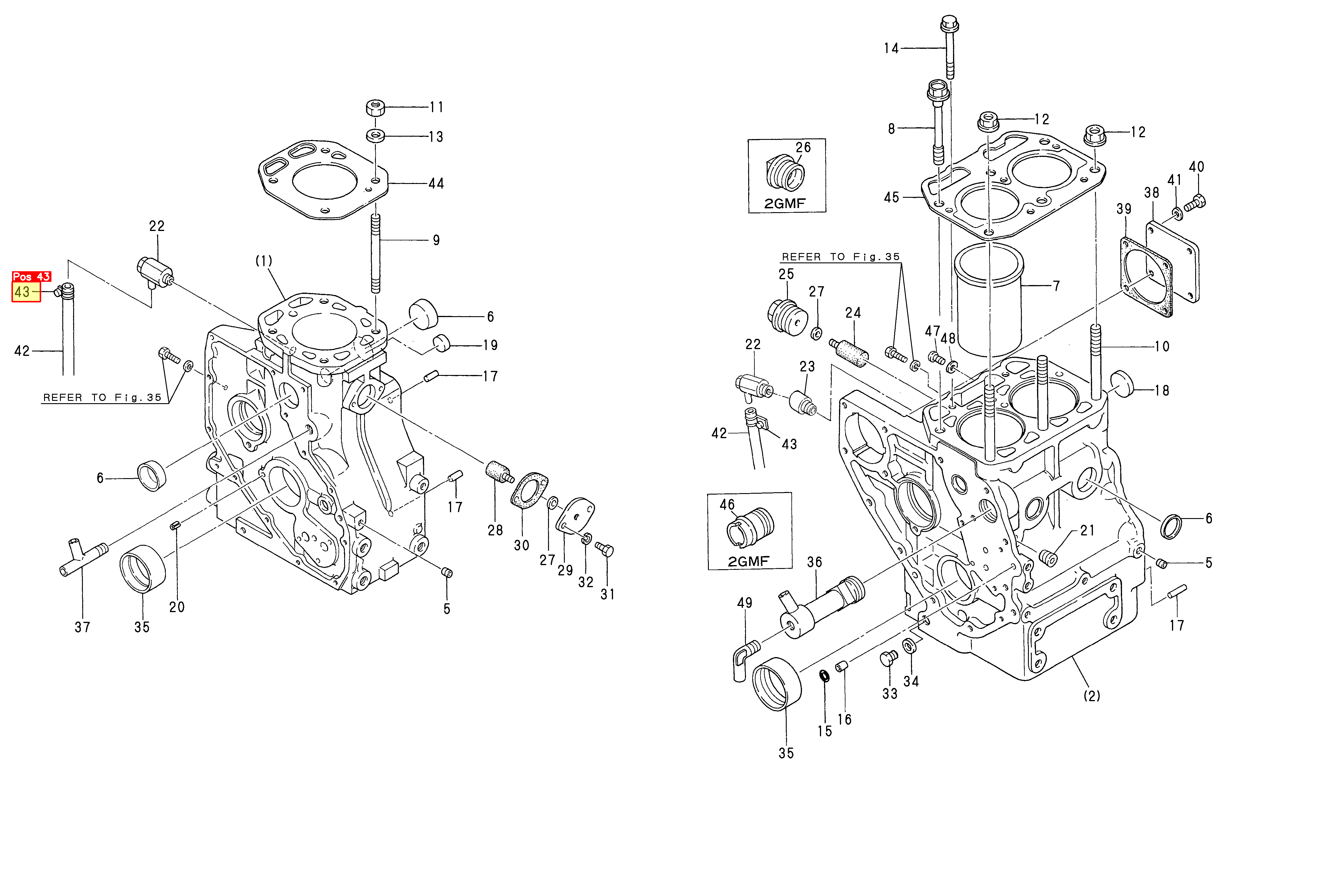 Yanmar Halter, Kraftstoffleitung
