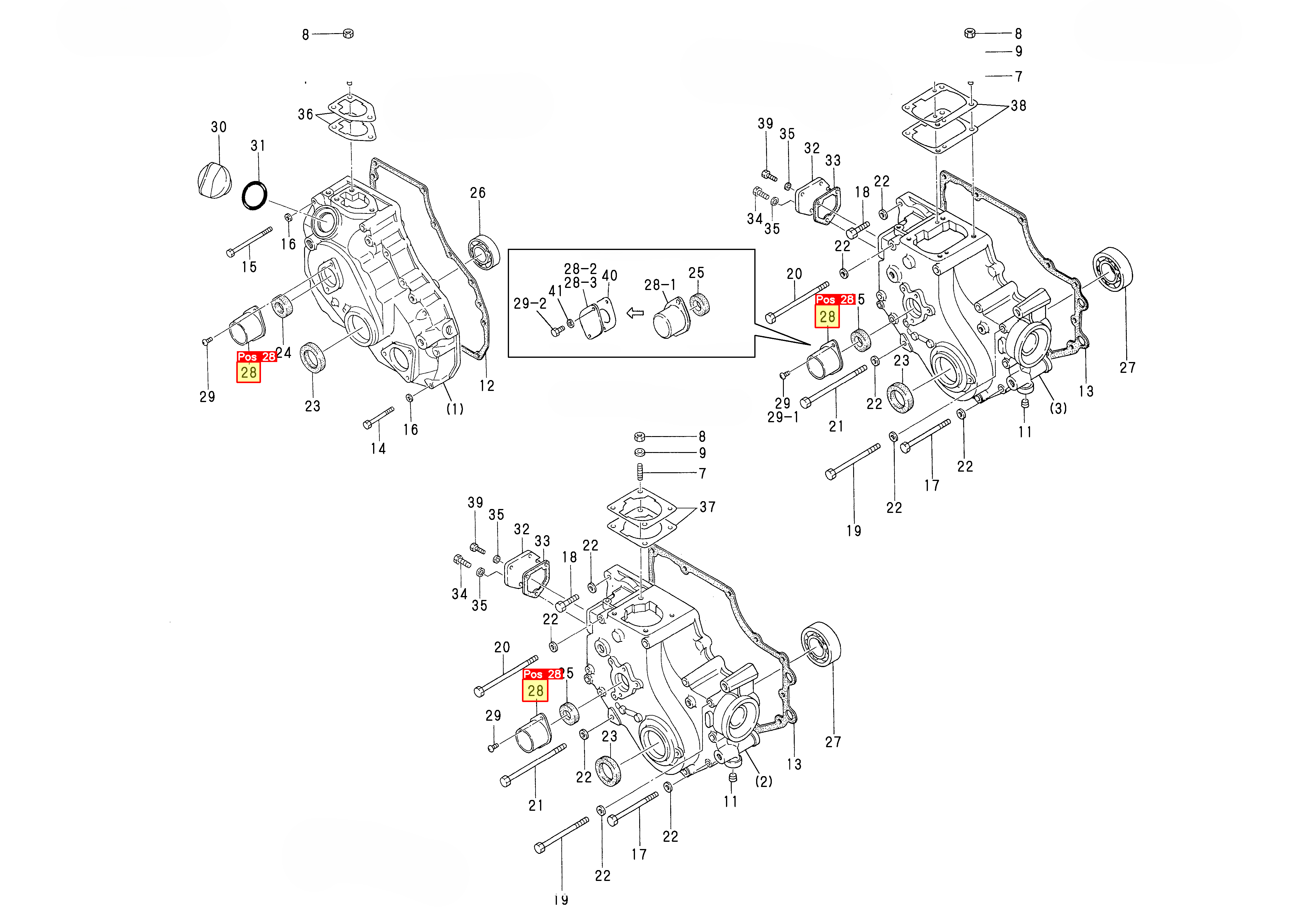 Yanmar Abdeckung, Startschacht