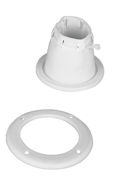 Allpa Kabeldurchführung Weiß Verstellbar Mit Ring, 85x105mm