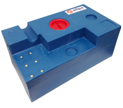 Allpa Einzelner Kunststofff Fäkalientank, Rechteckig, 73ltr, 750x400x300mm