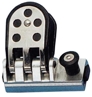 Allpa Aluminium Genuaschlitten Mit Seitenbacken, Verstärkt Mit Niro, Für T-Schiene 26x4mm, Max. Schot Ø14mm
