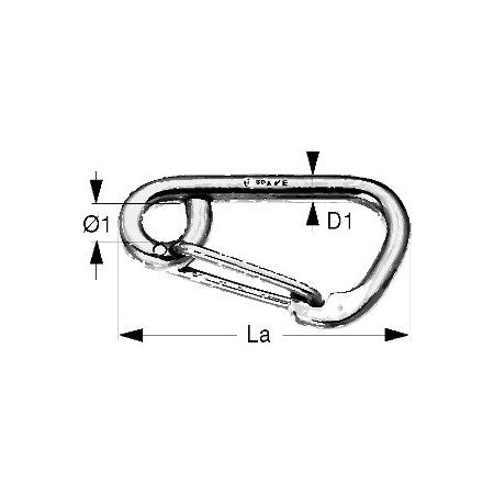 WICHARD Karabiner mit Auge A4L