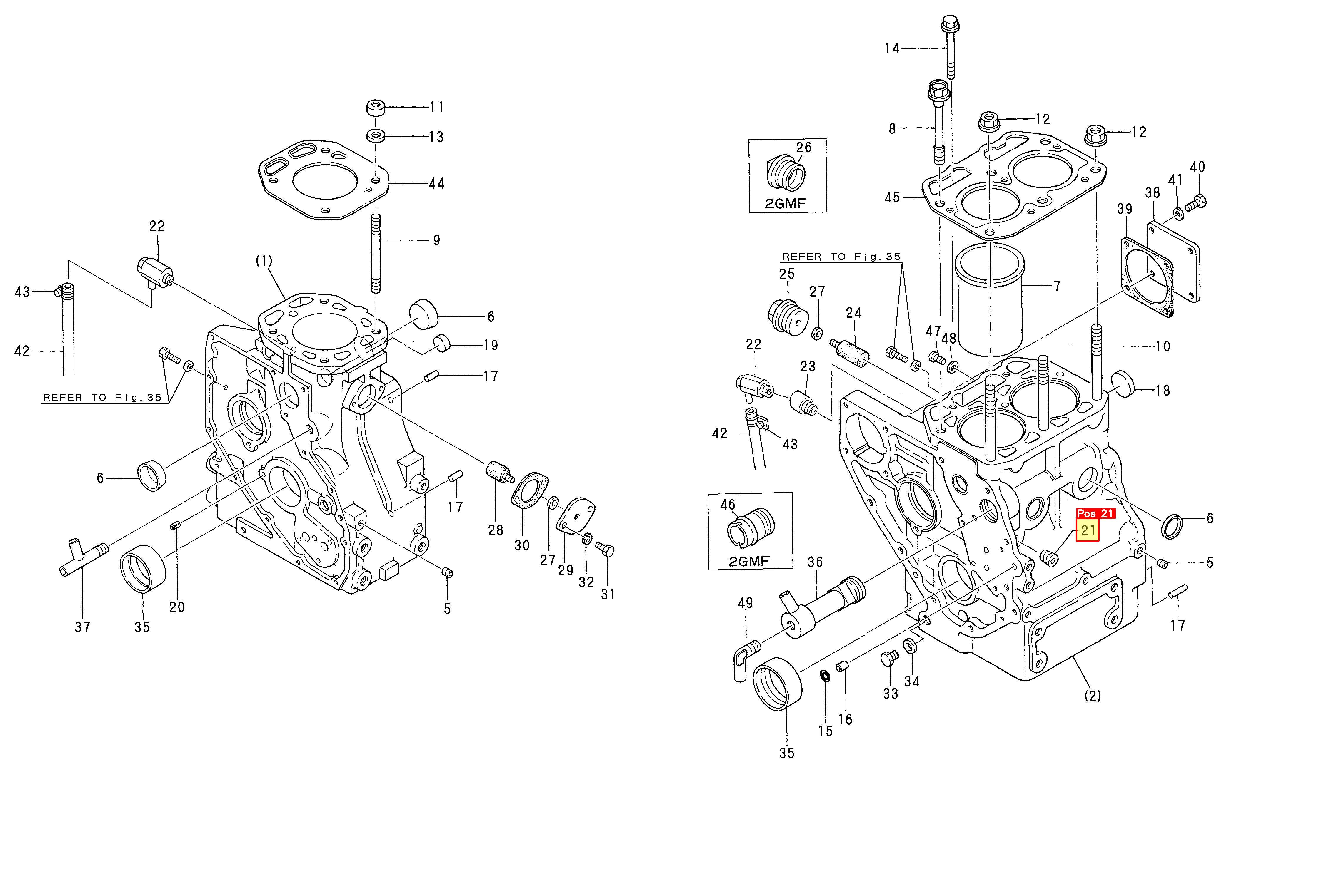 Yanmar Plug PT 1/4" 2GM(F) / 2GM20(F)