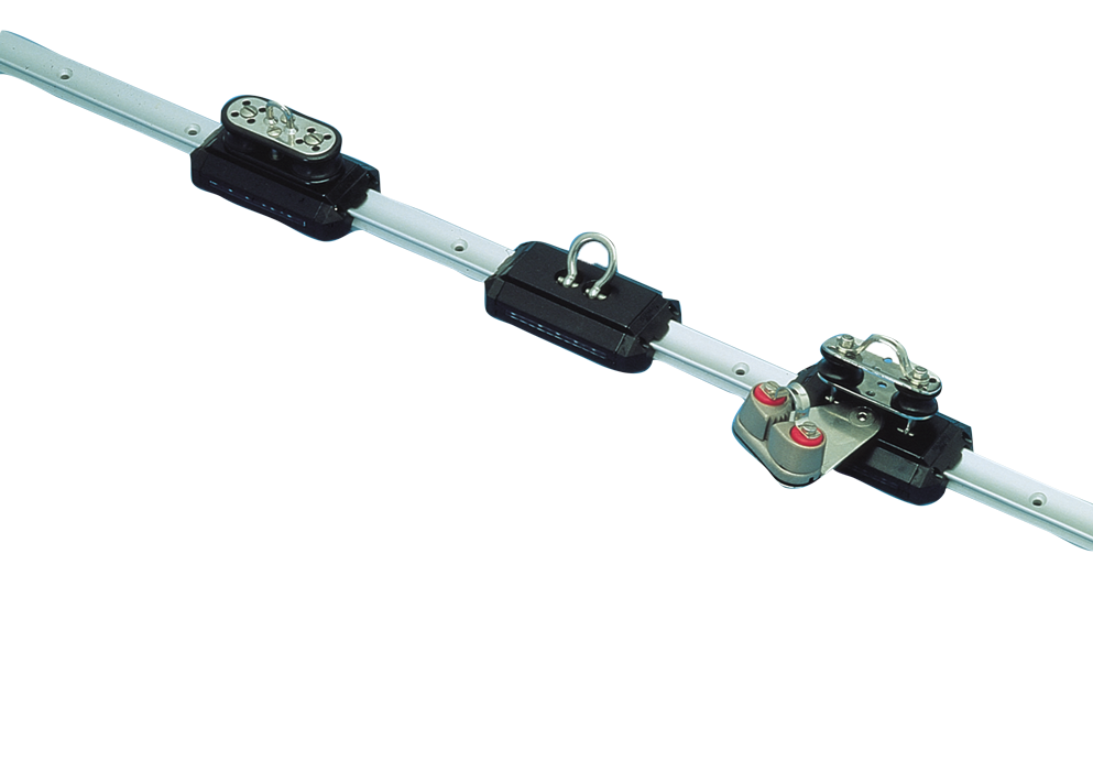 Allpa Aluminium Kugelgelagerter Travellerschlitten Mit Shackle, L=115mm, Arbeitslast=270kg