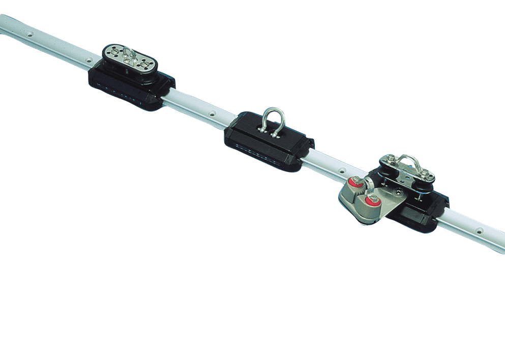 Allpa Aluminium Kugelgelagerter Travellerschlitten Mit Shackle, L=115mm, Arbeitslast=270kg
