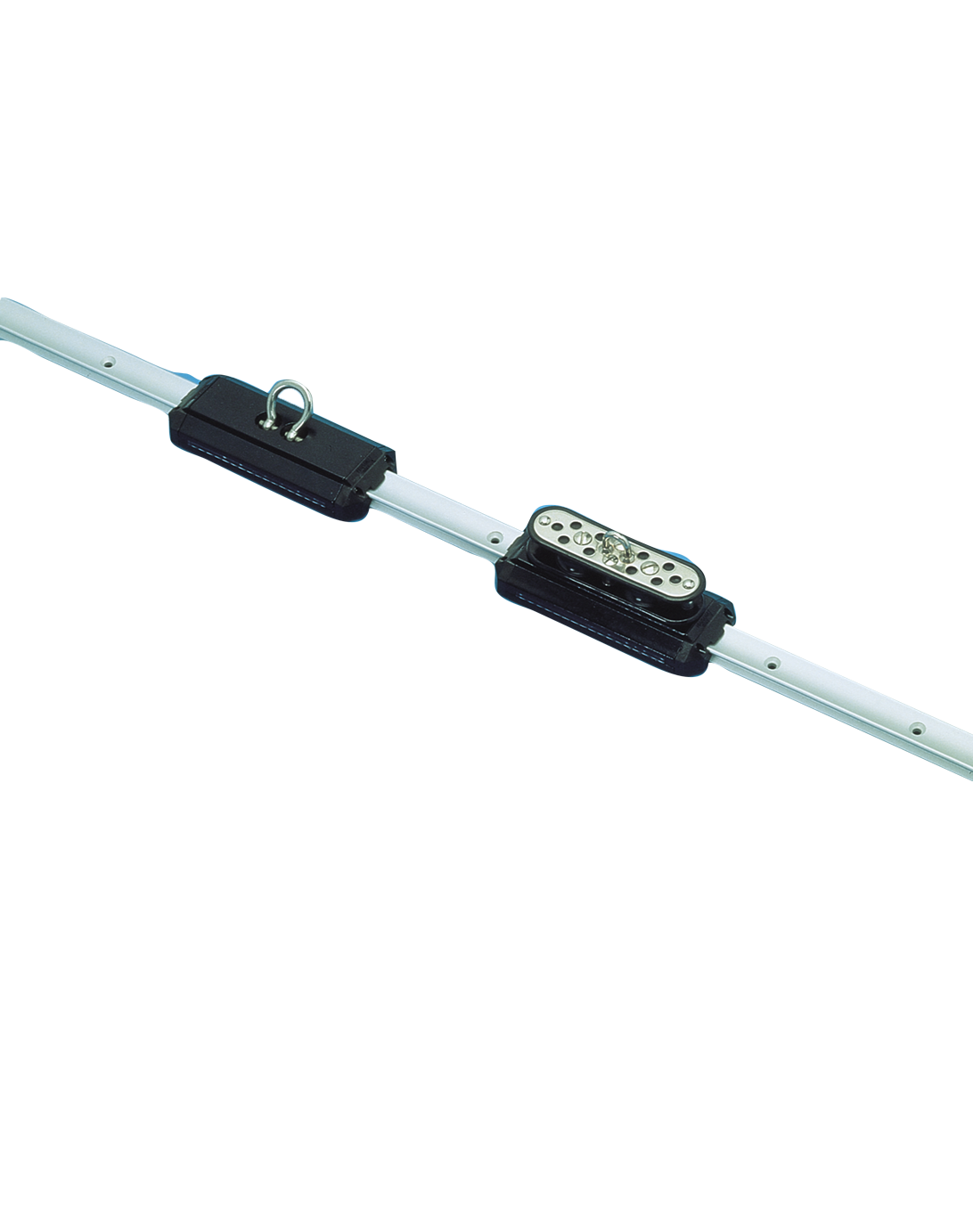 Allpa Aluminium Kugelgelagerter Travellerschlitten Mit Shackle, L=150mm, Arbeitslast=470kg