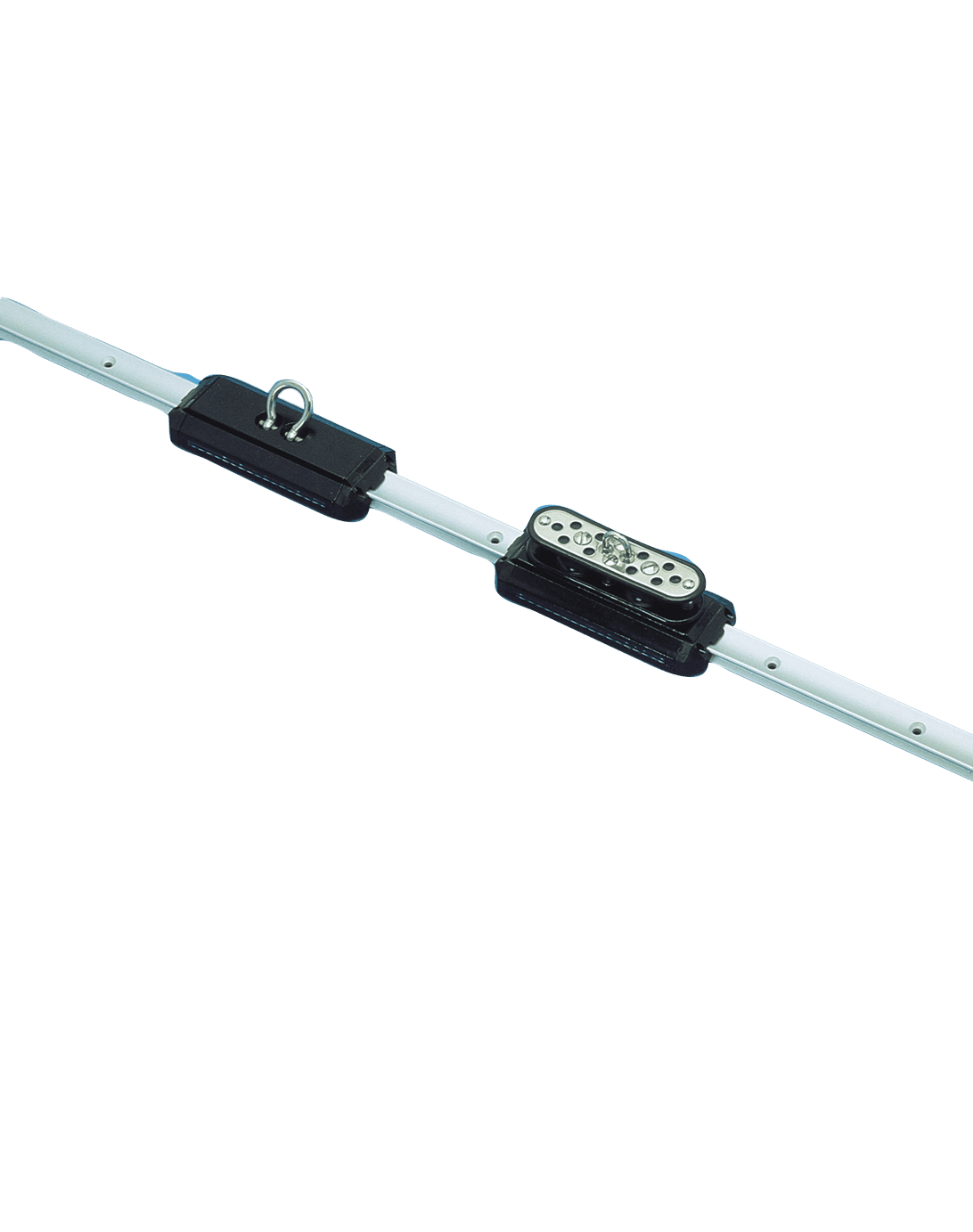 Allpa Aluminium Kugelgelagerter Travellerschlitten Mit Shackle, L=150mm, Arbeitslast=470kg