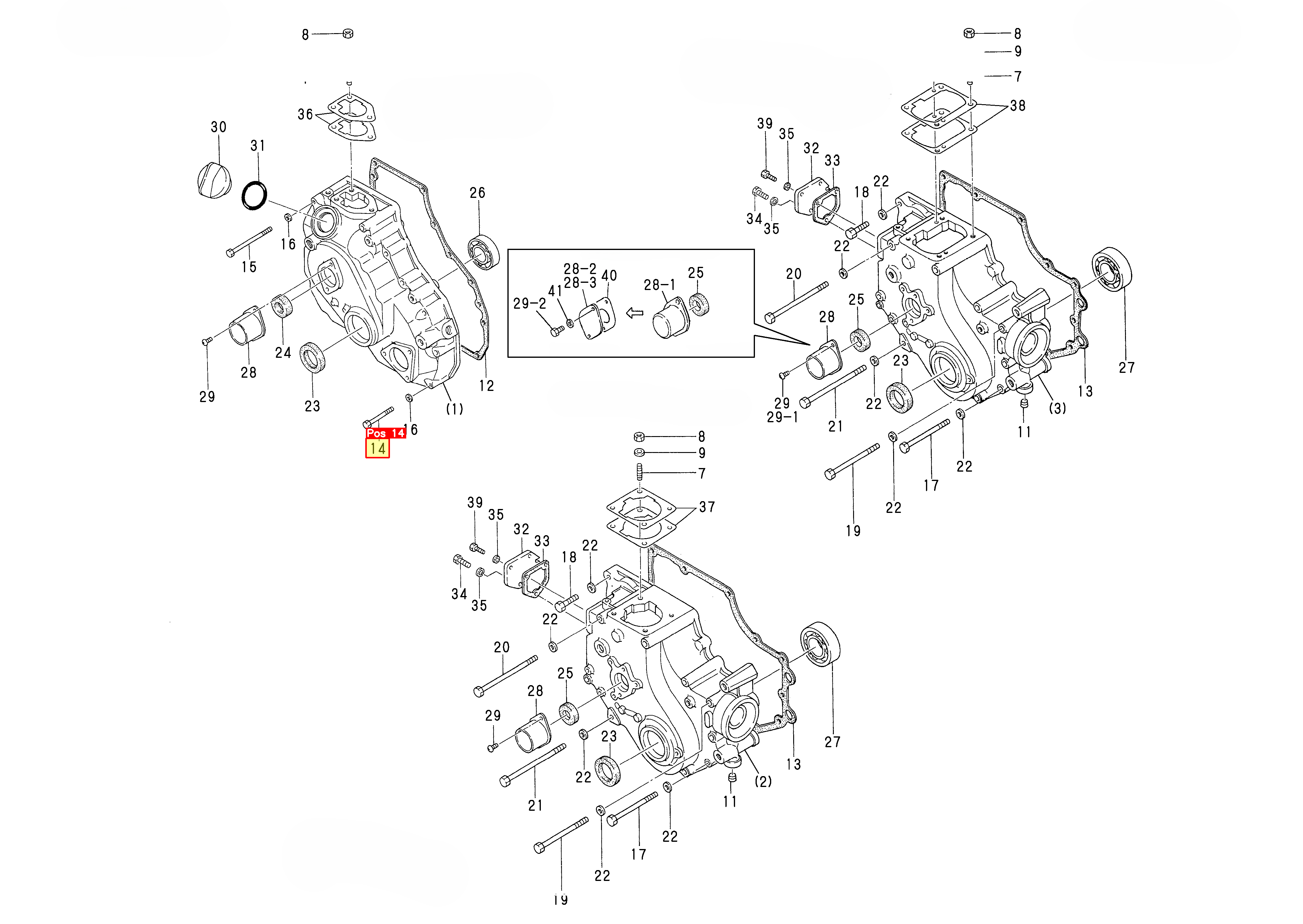 Yanmar Schraube 6x50