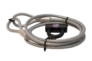 Allpa Plastifiziertes Anti-Diebstahl-Kabel Mit Schloß - L=3m