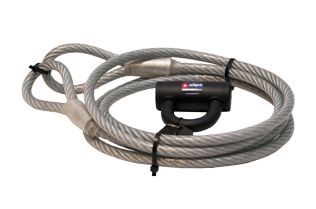 Allpa Plastifiziertes Anti-Diebstahl-Kabel Mit Schloß - L=5m