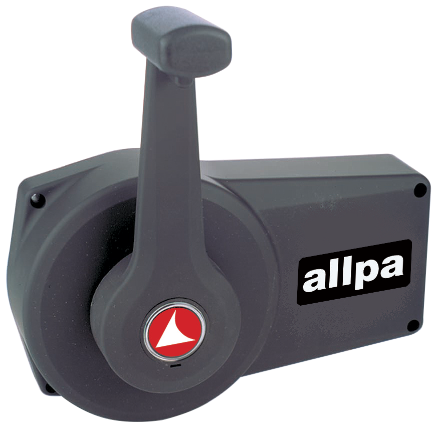 Allpa Einhebel-Fernbedienung C89, Schwarz, Seitenmontage, Mit Schaltsperre