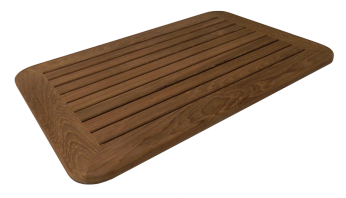 Allpa Tischplatte Massives Teakholz 370x600x25mm