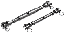 Allpa Niro Wantenspanner Mit Gabel, Stag Ø4mm (Bruchlast 2200kg)